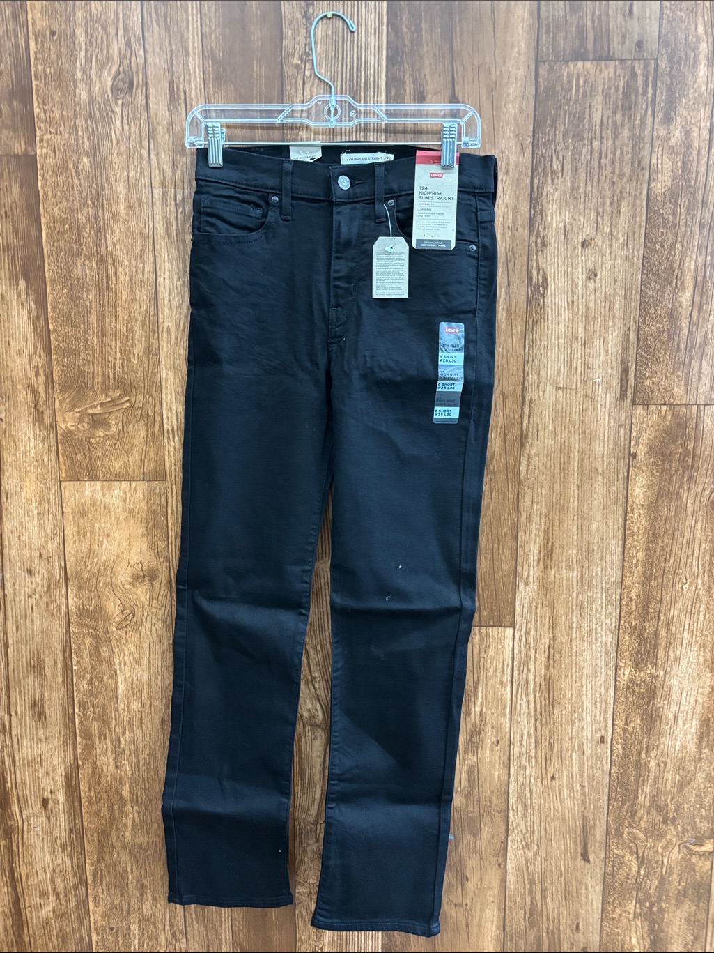 Levi's Men's Black Slim Straight Jeans